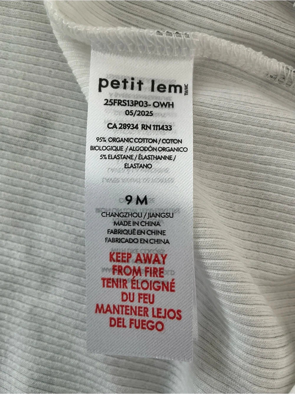 Petit Lem gentle rib wash